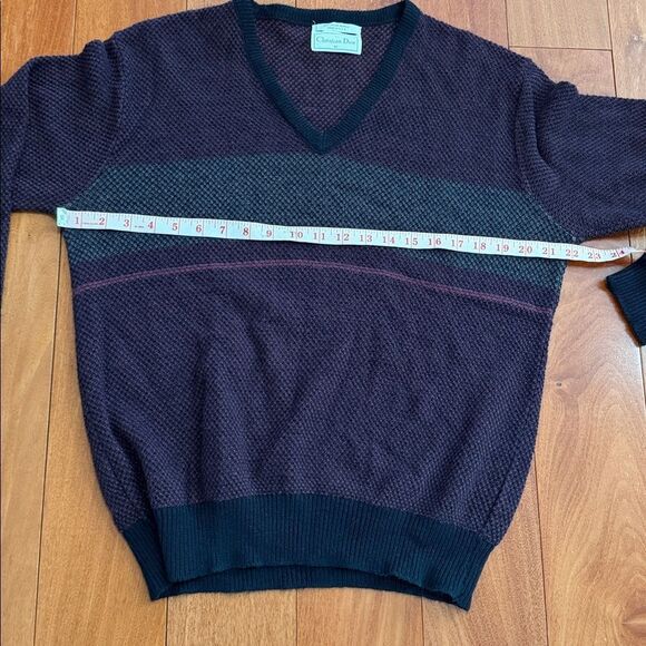 Christian Dior Vintage Men's V-Neck Sweater made in USA size M - Picture 7 of 9